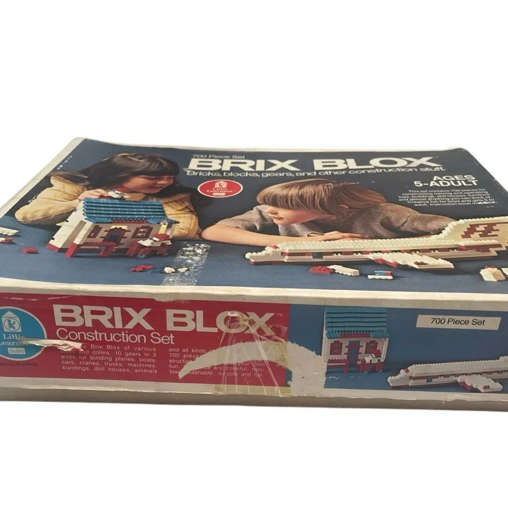 Vintage Sears Little Leaners Brix Blox Construction Set 785 pcs